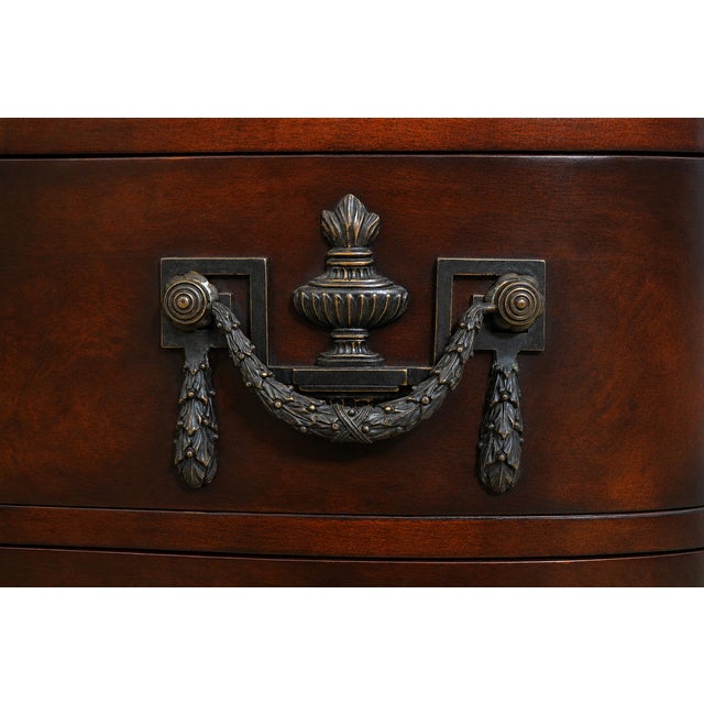 Maitland Smith Burl Walnut Serpentine Chest For Sale - Image 13 of 18