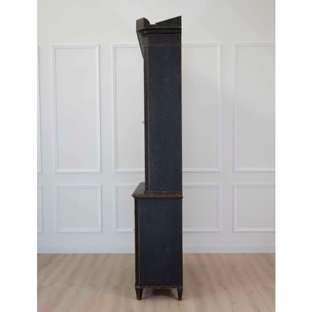 Wood Swedish 19th Century Painted Bookcase For Sale - Image 7 of 9
