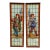 Set of 2 Antique 19th Century Neo-Renaissance Figural Leaded Stained Glass Windows For Sale