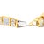 Exquisitely crafted, this 14k yellow gold bracelet captivates with 9.0 carats of natural diamonds in a harmonious blend of...