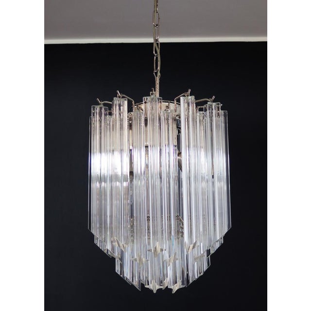 Quadriedri Murano Glass Chandelier, 1990s For Sale - Image 4 of 15