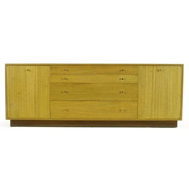 Mid-Century Modern Harvey Probber Bleached Ribbon Mahogany Long Cabinet For Sale - Image 3 of 9