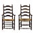 Ladder Back Armchairs - Antique - A Pair For Sale