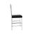 Metal Set of Four Mid-Century Modern Faux Bamboo Chrome Designer Dining Chairs MINT! For Sale - Image 7 of 8