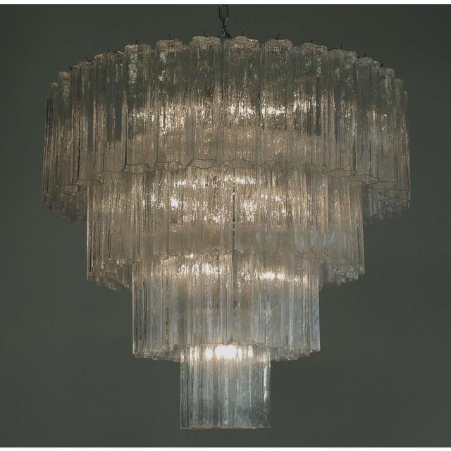 Venini Murano Glass Chandeliers in the Style of Toni Zuccheri for Venini, Set of 2 For Sale - Image 4 of 8