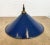British Industrial Blue Enamel Factory Pendant Lamp, 1950s For Sale - Image 13 of 15