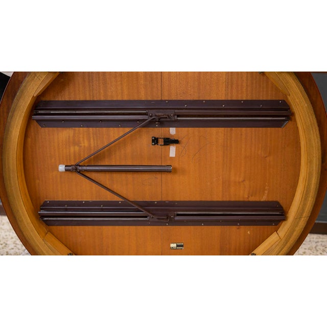 Model 55 Round Extendable Dining Table from Omann Jun, Denmark, 1960s For Sale - Image 4 of 11