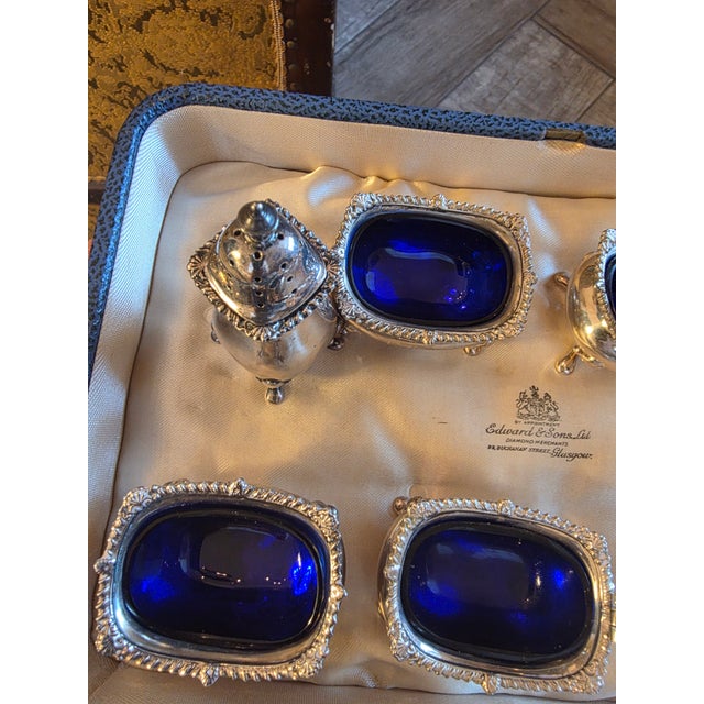 Silver 1937 10 Sterling Silver Condiment Set with box - 11 pcs For Sale - Image 8 of 12