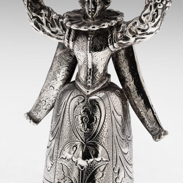 Antique Dutch Silver Wedding Wager Cup, 1911 For Sale - Image 9 of 18