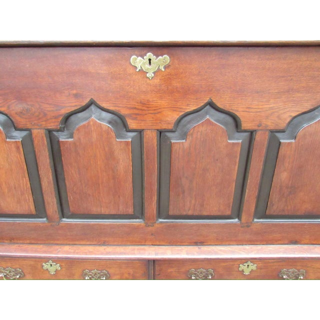 Antique English Oak Mule Chest For Sale - Image 16 of 18