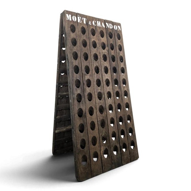 Wood Moët & Chandon Oak Champagne Riddling Rack for 120 Bottles For Sale - Image 7 of 7