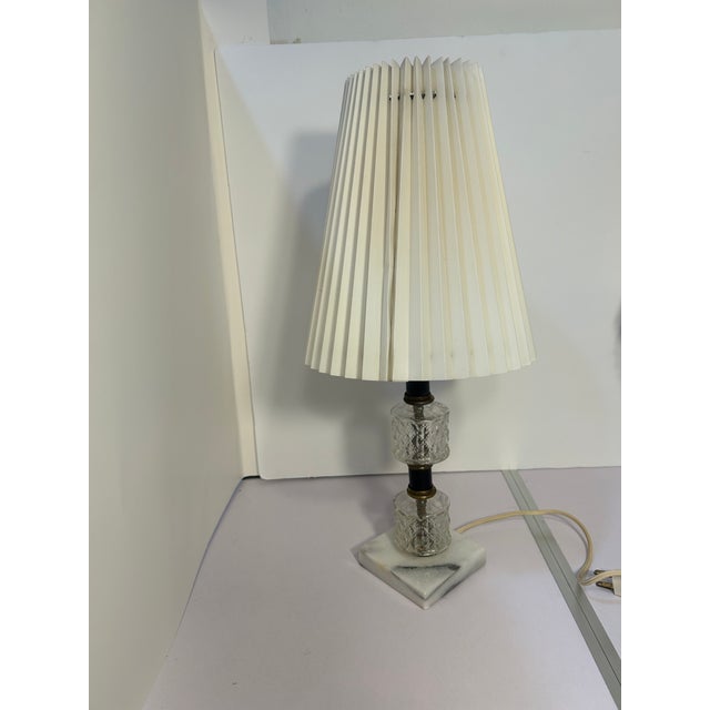 Enhance your space with this stunning pair of original Mid‑Century Modern / Hollywood Regency boudoir table lamps. Each...