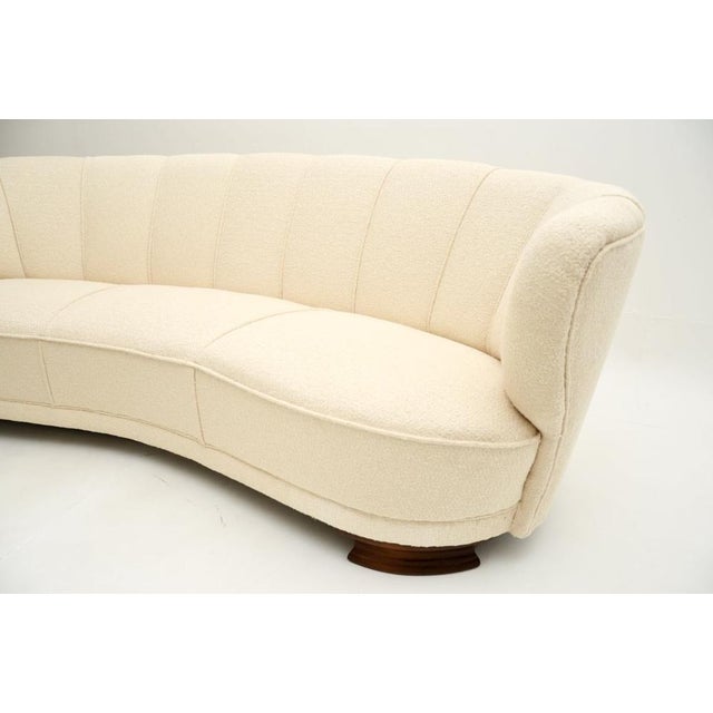 Danish Curved Banana Cocktail Sofa, 1940s For Sale - Image 9 of 10