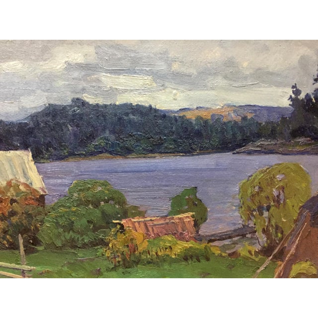 1970s Oil Painting Rural Life Fomin Anatoly Nikiforovich For Sale - Image 4 of 10