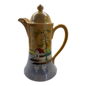 Vintage Japanese Lusterware Chocolate Pot