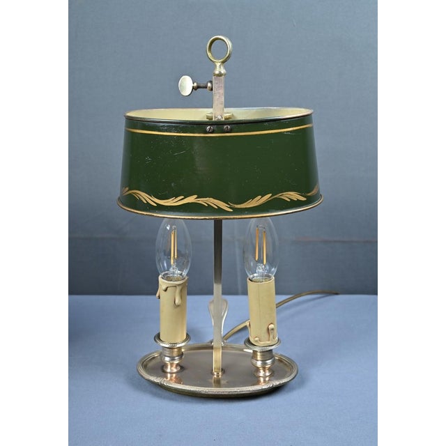 Antique Brass Bouillotte Lamps, 1890s, Set of 2 For Sale - Image 11 of 18