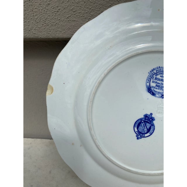 English Blue & White Plate Rat Brown Westhead and Moore, Circa 1890 For Sale In Austin - Image 6 of 7