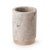 Contemporary San Marino Tumbler, Beige Marble & Wood For Sale - Image 3 of 3