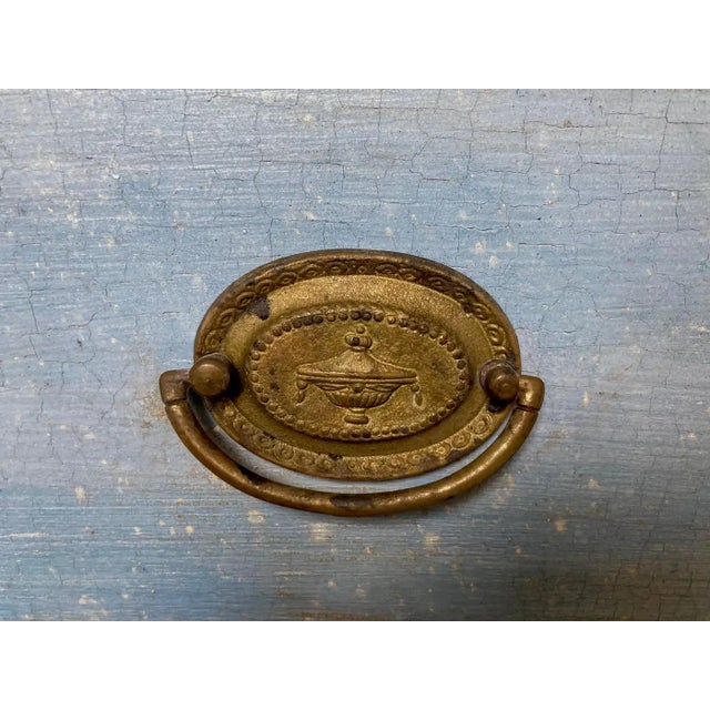 Sky Blue 19th Century Blue Painted Italian Walnut Chest of Drawers For Sale - Image 8 of 12