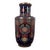 Dark Blue Ground Famille Rose Shou Symbol Floral Rouleau Vase, Chinoiserie Decor Vessel For Sale