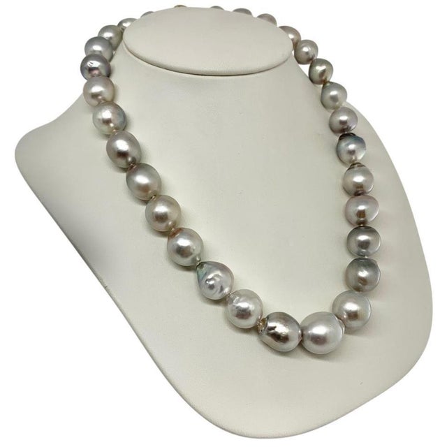 Fine Quality Hanadama Tahitian Pearl Necklace 14.3 mm Women 14k Gold Certified $9,750 917185 This is a Unique Custom Made...