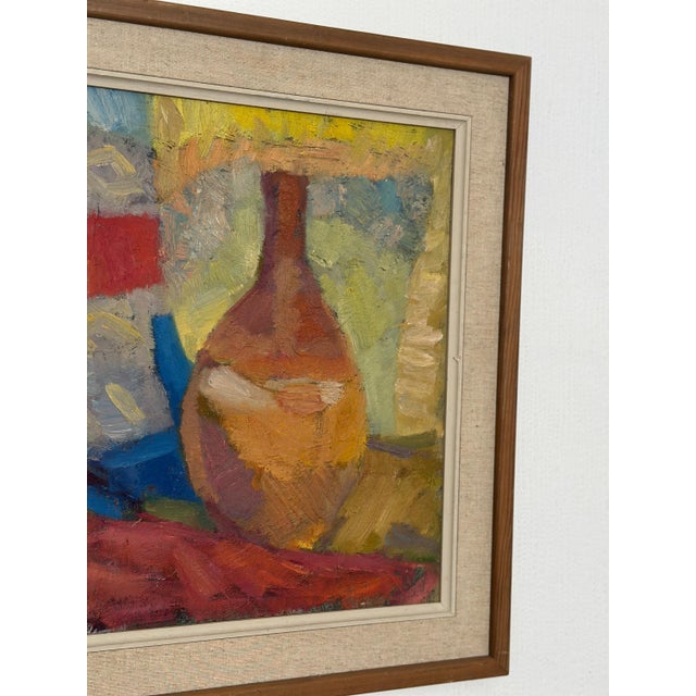 Britta Ringvall, Vase, 1960s, Oil on Canvas, Framed For Sale - Image 11 of 18