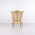 Bergère Armchair in Gilded Wood and Light Fabric, 1860 For Sale - Image 3 of 12