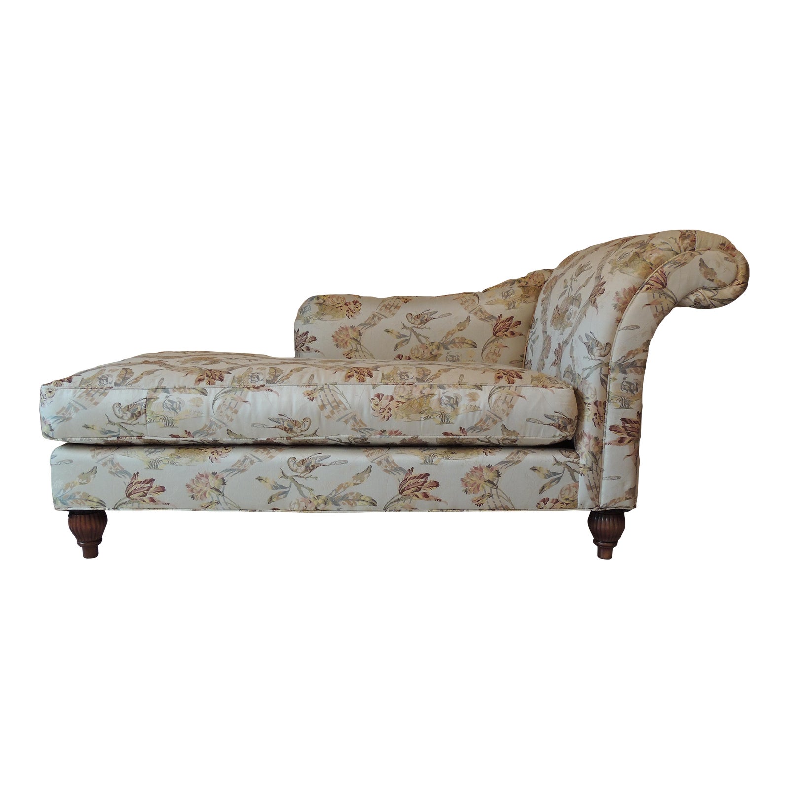 Late 20th Century Milling Road by Baker Chaise Lounge Chairish