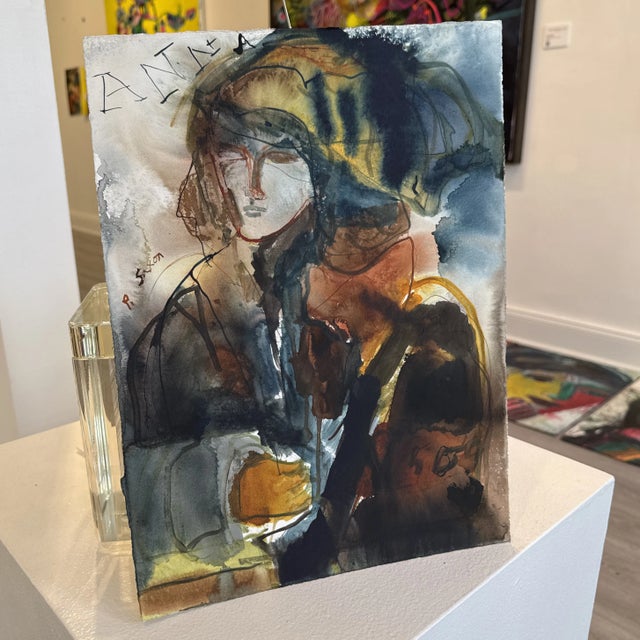 Phil Saxon Ink Drawing on Paper For Sale In West Palm - Image 6 of 8