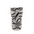 Eclectic and cool retro 80s style tall hand-painted white and black zebra print ceramic mug with large wide handle from...