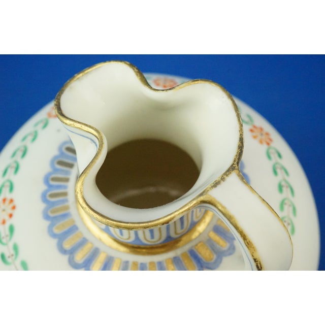 Classical Style Parian Jug in White Biscuit Porcelain with Gold Details, 19th Century For Sale - Image 15 of 18