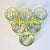 Georges Briard 1970s Vintage Boho Chic Daffodils Jane Lynn Glassware - Set of 6, After Georges Briard For Sale - Image 4 of 14