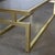 Late 20th Century Modern Coffee Table Brass Toned Anodized Aluminum Frame With a Glass Inset Top For Sale - Image 15 of 18
