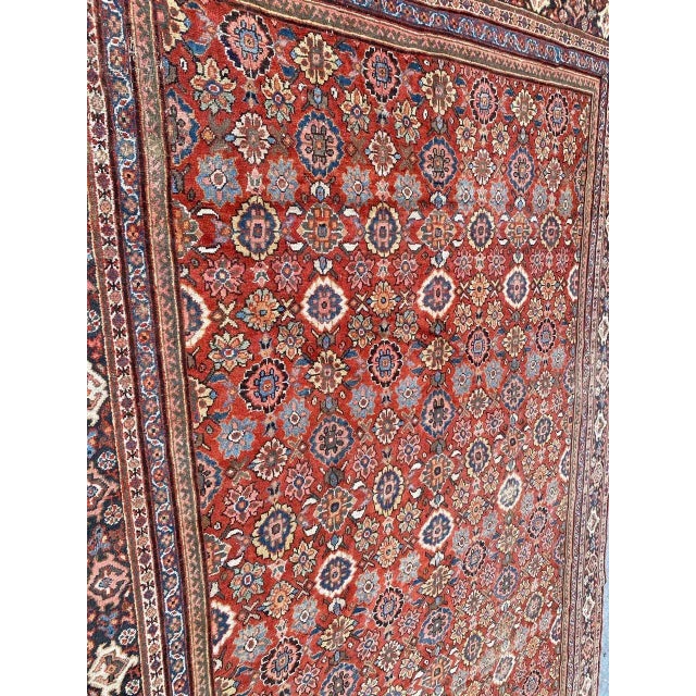 Large Antique Mahal Rug For Sale - Image 11 of 18