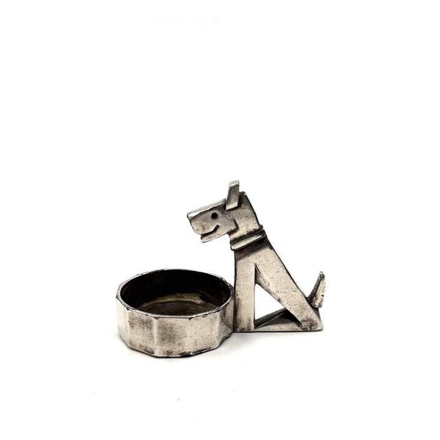 Small Art Deco Silver-Plated Ric & Mac Ashtray by Edouard Marcel Sandoz for Gallia Christofle, France, 1930s For Sale - Image 4 of 10