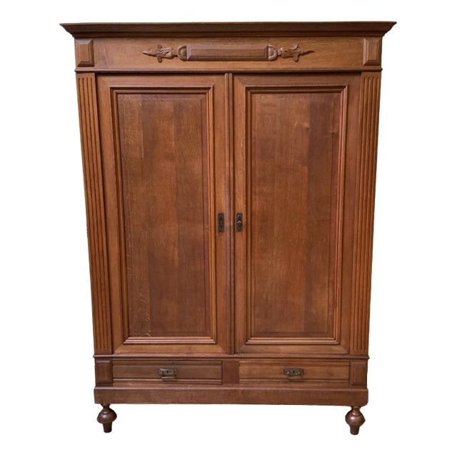 Antique Art Nouveau Wardrobe, 1900 For Sale