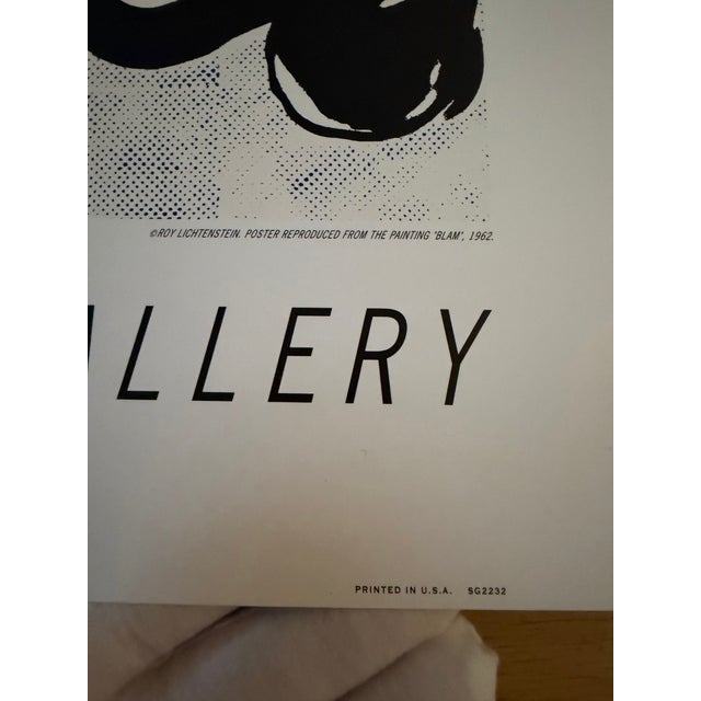 Pop Art Blam - Yale University Art Gallery, 1991, Copyright Roy Lichtenstein, Springdale Graphics, 1991, Printed in u.s.a Sg2232 For Sale - Image 3 of 4