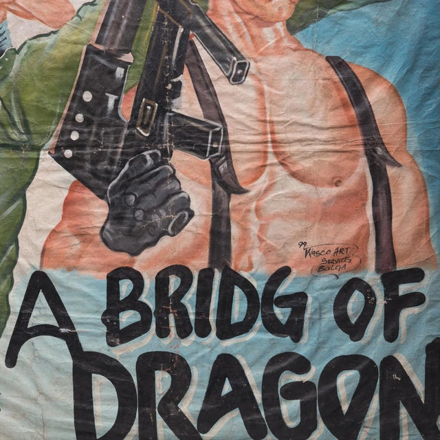 "A Bridge of Dragon" Vintage Ghanaian Movie Poster For Sale - Image 4 of 4