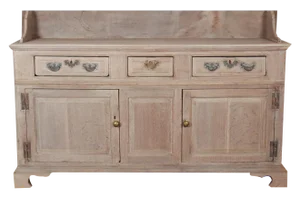 18th Century Bleached Oak Dresser Base