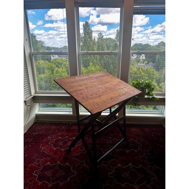 1900 - 1909 Antique 1905 Keuffel & Esser Drafting Table For Sale - Image 5 of 10