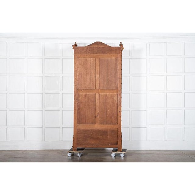 Large French Bird's Eye Maple Faux-Bamboo Armoire, 1880 For Sale - Image 17 of 18