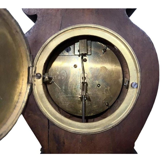 Master Clock in Wood and Gilded Bronze For Sale - Image 5 of 7