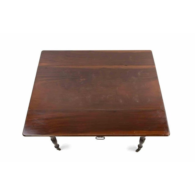 Mid-Century Modern Mahogany Side Table, Italy For Sale - Image 3 of 9