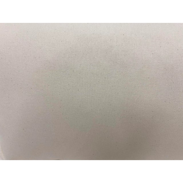 Cream Large Bolster Pillow Playfully Decorated With Rutic Alphabet Letters A, B & C - Made in Uk. For Sale - Image 8 of 9