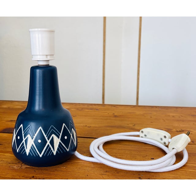 Ceramic Table Lamp by Rigmor Nielsen for Søholm, 1960s For Sale - Image 7 of 10