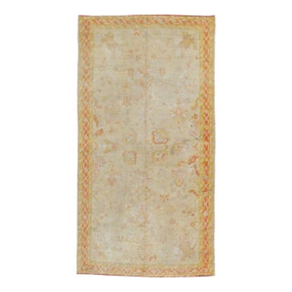 Galerie Shabab Collection Early 20th Century Handmade Turkish Oushak Gallery Carpet For Sale