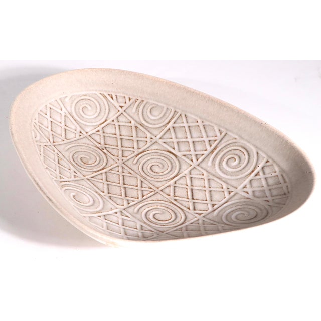 Ceramic Mid Century Ethno Pottery Bowl Made in Germany by Jasba C. 1960's For Sale - Image 7 of 9