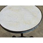 Black French 19th Century 20-Inch Marble Top Bistro Table For Sale - Image 8 of 10