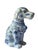 Off-white Vintage Blue and White Chinoiserie Staffordshire Style Dog Figurine For Sale - Image 8 of 9