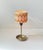1960s Vintage Hippie Table Lamp with Ashtray, Brass Base, & Wool Shade, 1970s For Sale - Image 5 of 10